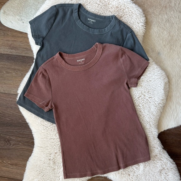 Old Navy Tops - Old Navy Short Sleeve Snug Rib Tee Shirts SP & MP